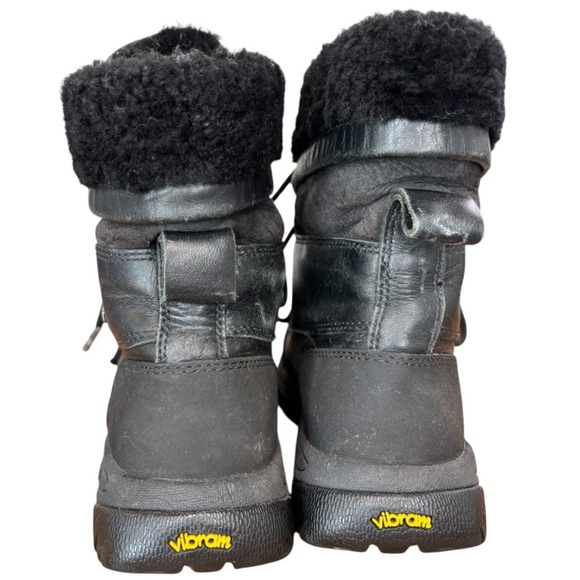 UGG Butte Cold Weather Winter & Rain Black Lace Up Boots for Women - Picture 6 of 10
